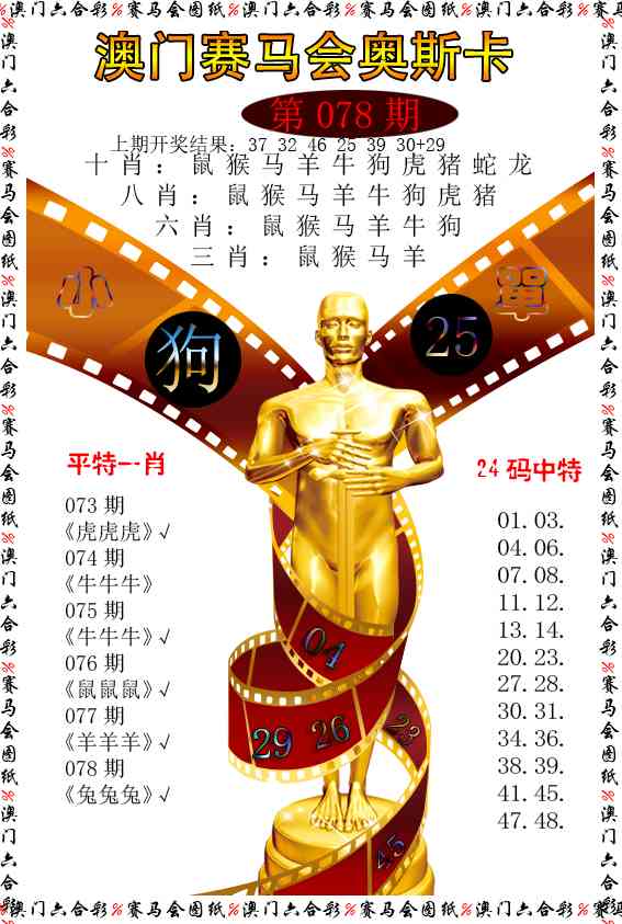 078期新奥斯卡[图]